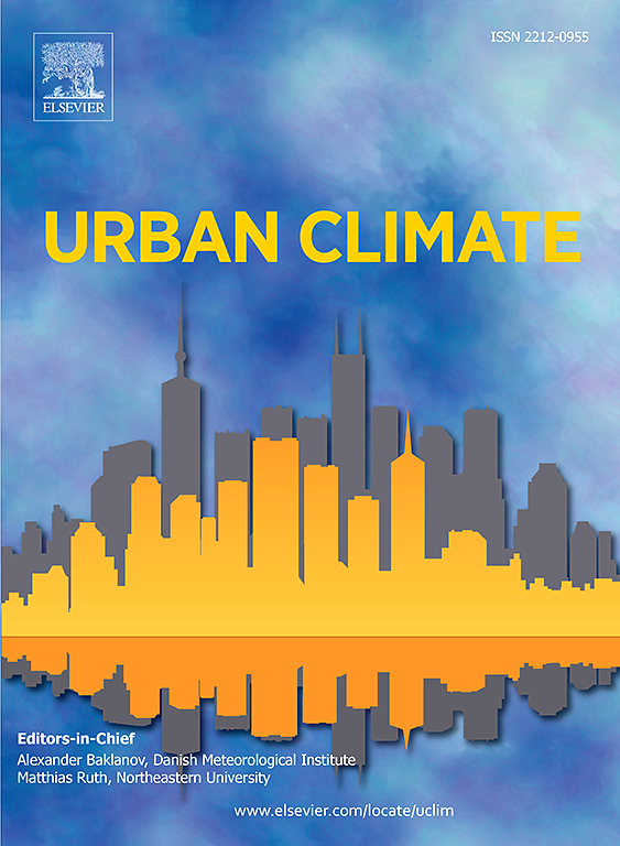 Go to journal home page - Urban Climate
